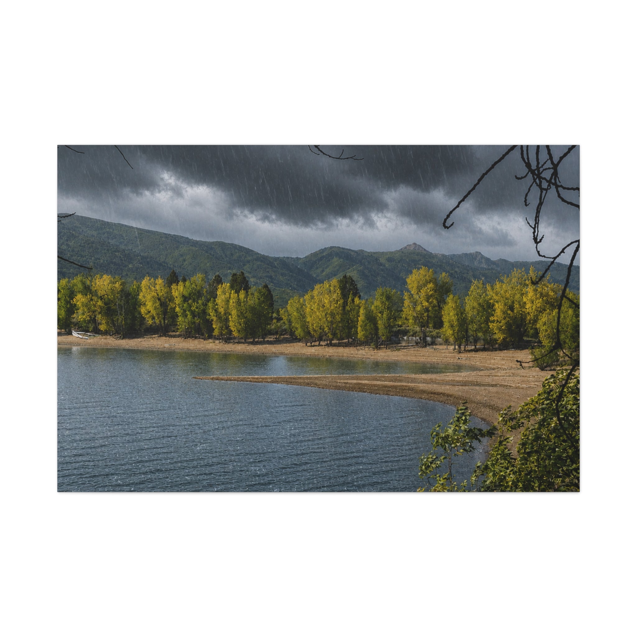 Lake Shore Whispers of Rain