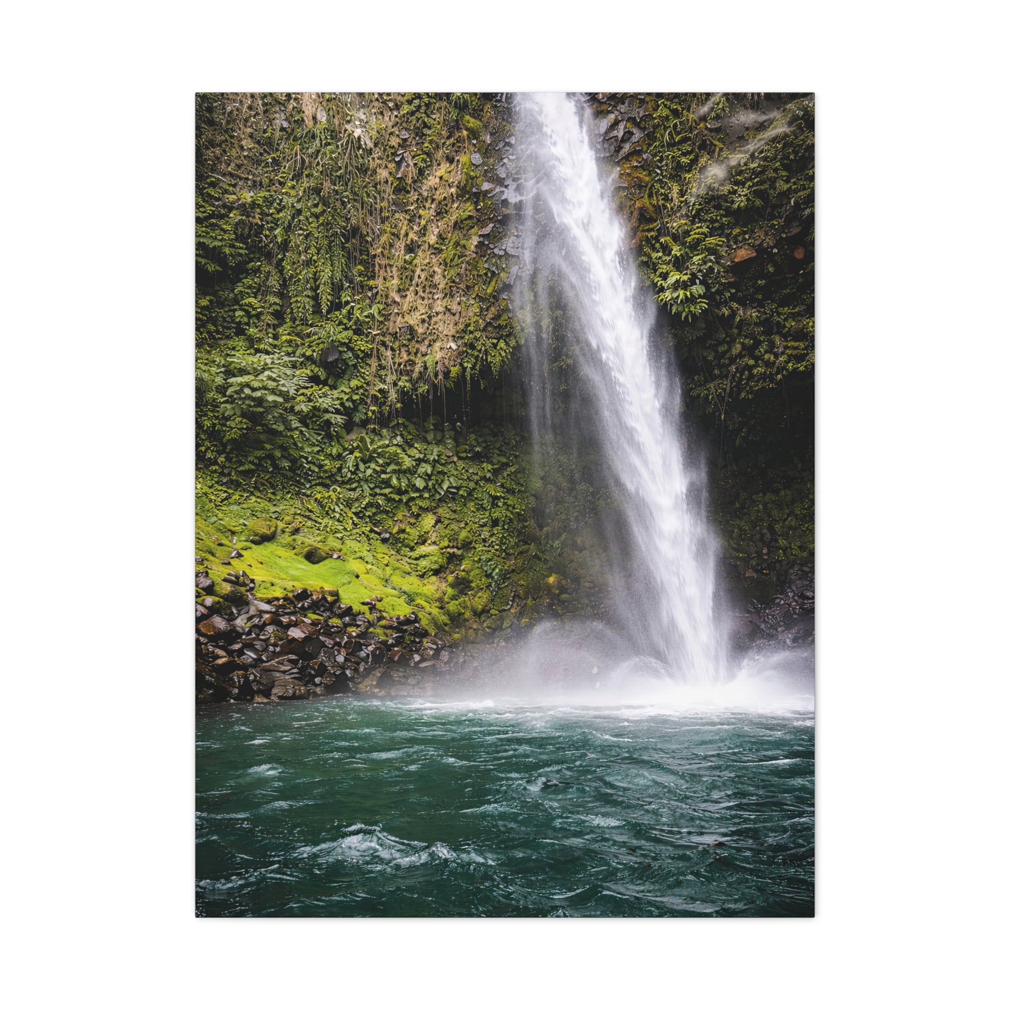 Lush Tropical Waterfall