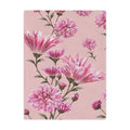 Pink Floral Minky Blanket — Soft Plush Throw with Pink Petals