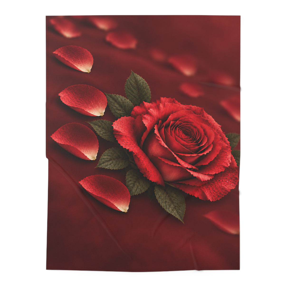 Red Rose Baby Swaddle Blanket