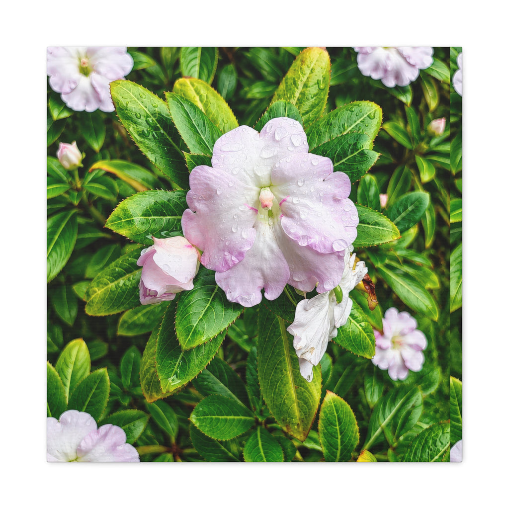Luxury Pink Floral Canvas Wall Art – Elegant Botanical Nature Print