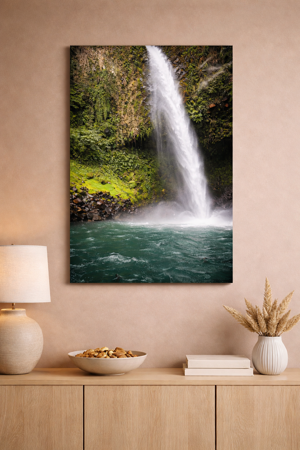 Lush Tropical Waterfall