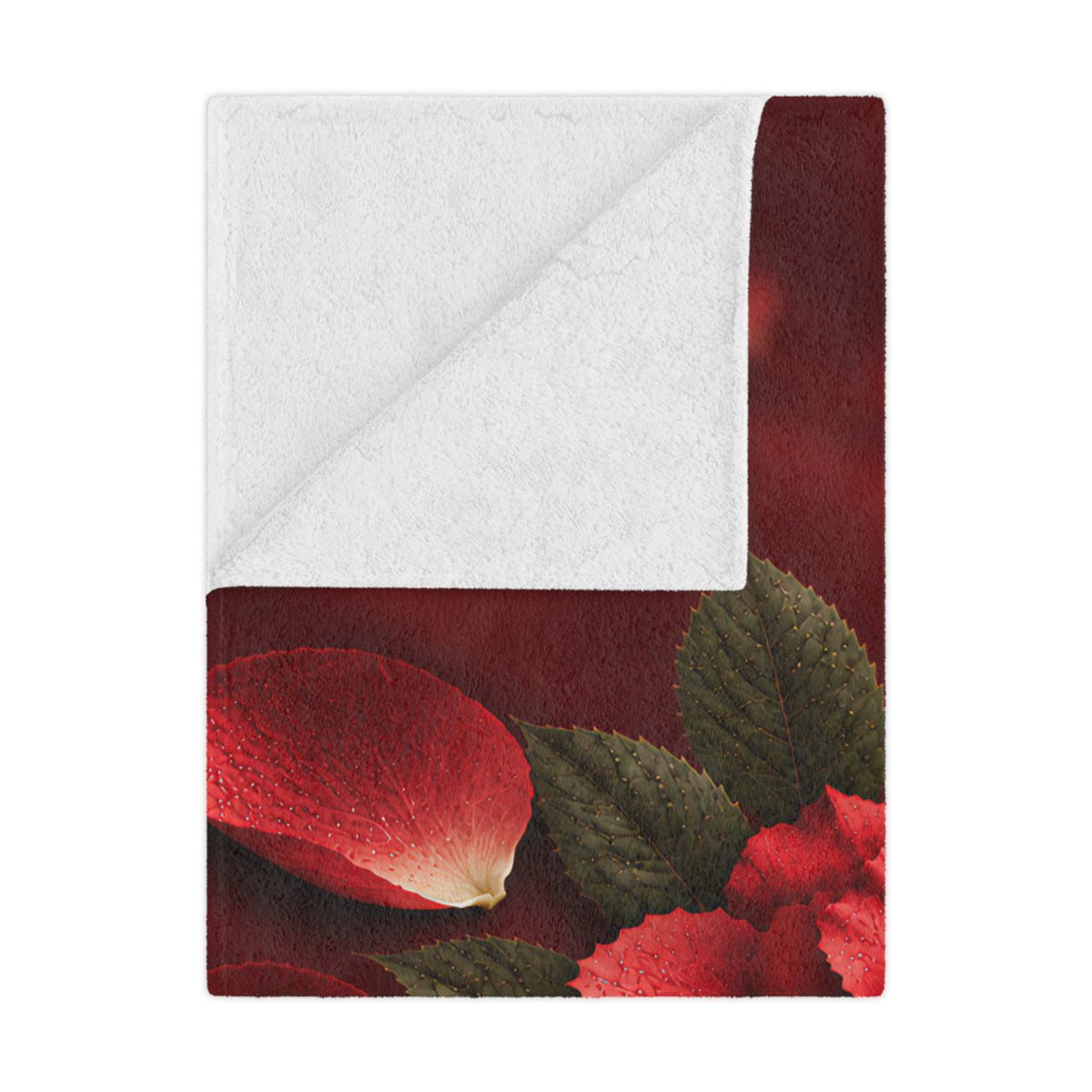 Red Rose Romance Minky Blanket