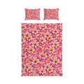 Pink Floral Cotton Bed Set – Ditsy Blossom Duvet Cover & Pillowcases