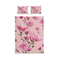 Floral Cotton Duvet Cover — Pink Wildflower Bed Set