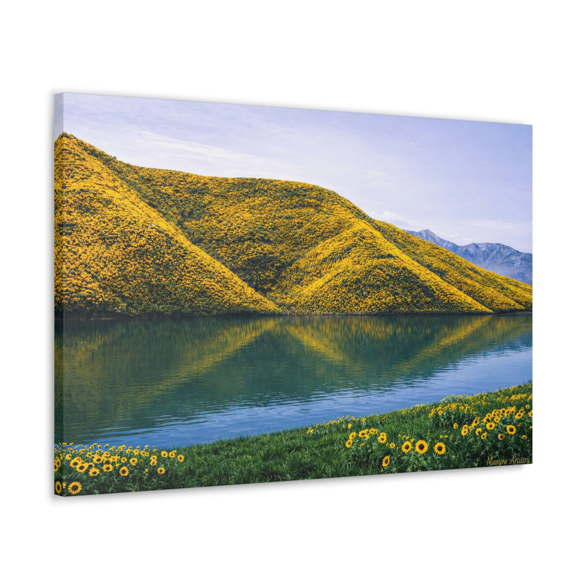 Sunflower Laden Mountains