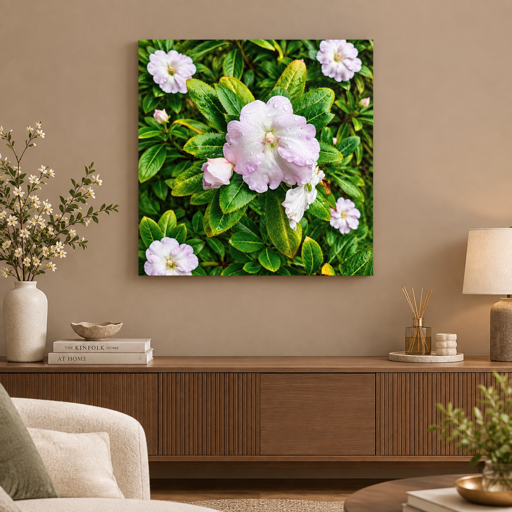 Luxury Pink Floral Canvas Wall Art – Elegant Botanical Nature Print